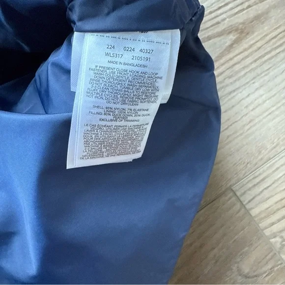 Women’s Size Small Columbia Boundless Days Print Long Down Jacket Blue Floral - Picture 8 of 9